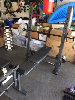 Heavy duty weight bench (no weights)
