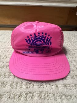 Vintage Chicago Cubs 1990 All Star Game Workout Day Gatorade Pink Snapback Hat