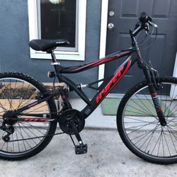 Hyper Mountain bike with full suspension