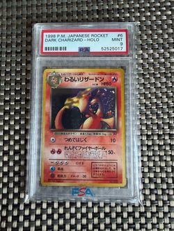 Dark Charizard 1998 Japanese Pokemon Team Rocket #006 HOLO PSA 9