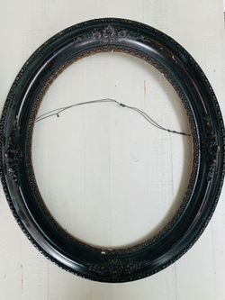 Antique Oval Shape Frame Dark Brown