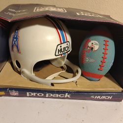 Hutch Houston Oilers Vintage Helmet & Football $40