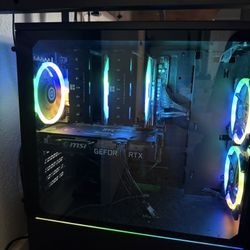 Gaming PC with peripherals 