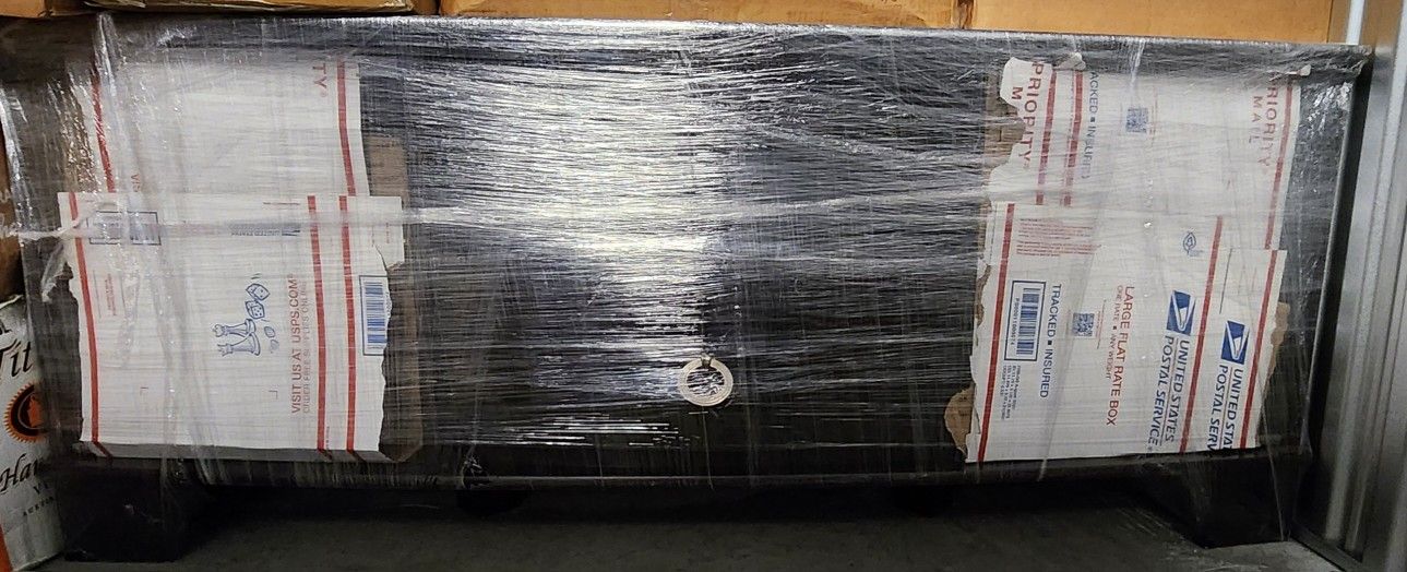 Espresso Wood Tv Stand With Drawer And 2 Glass Doors