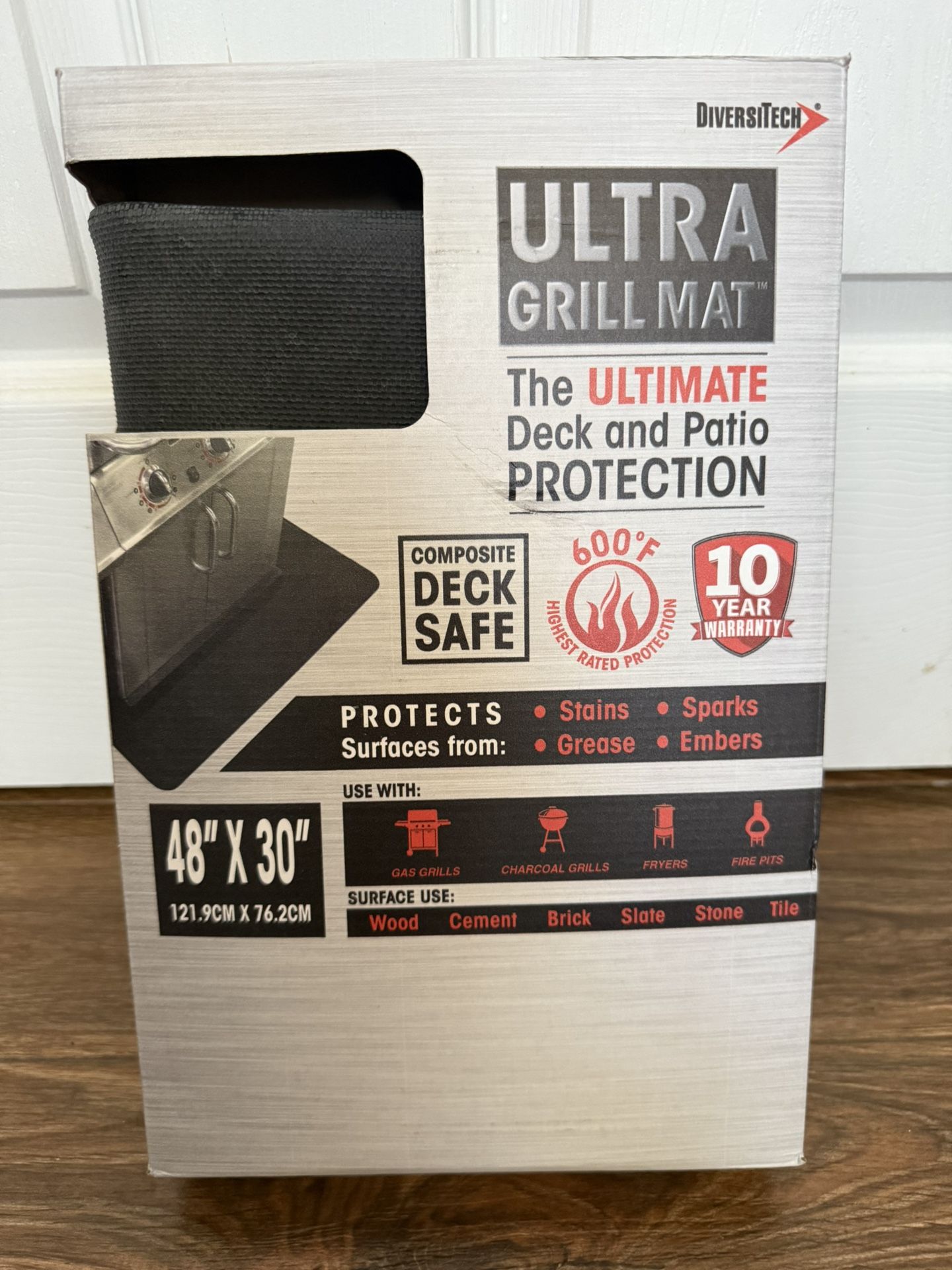 Deck And Patio Grill Mat 48x30”