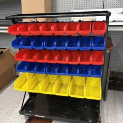 Double Sides Mobile Parts Rack
