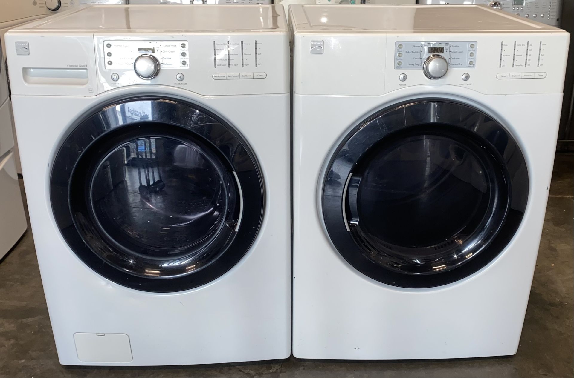 KENMORE XL CAPACITY WASHER DRYER ELECTRIC SET