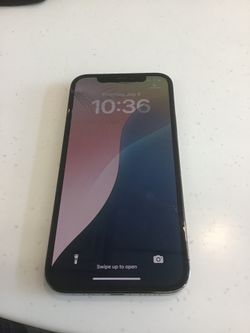 WOW unlocked carrier  iPhone 12 with 79% battery cracked fully functional