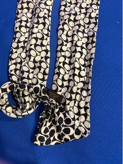 Vintage Coach Sig. C Skinny scarf