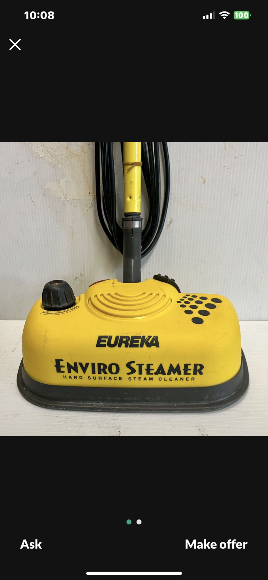Eureka Hot Steam Mop  For Hard Surface Steamer