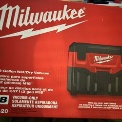 Milwaukee M18 2-Gallon Wet/Dry Vacuum (New – Tool Only)