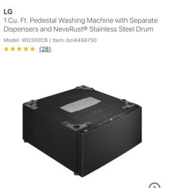Pedestal Washing Machine