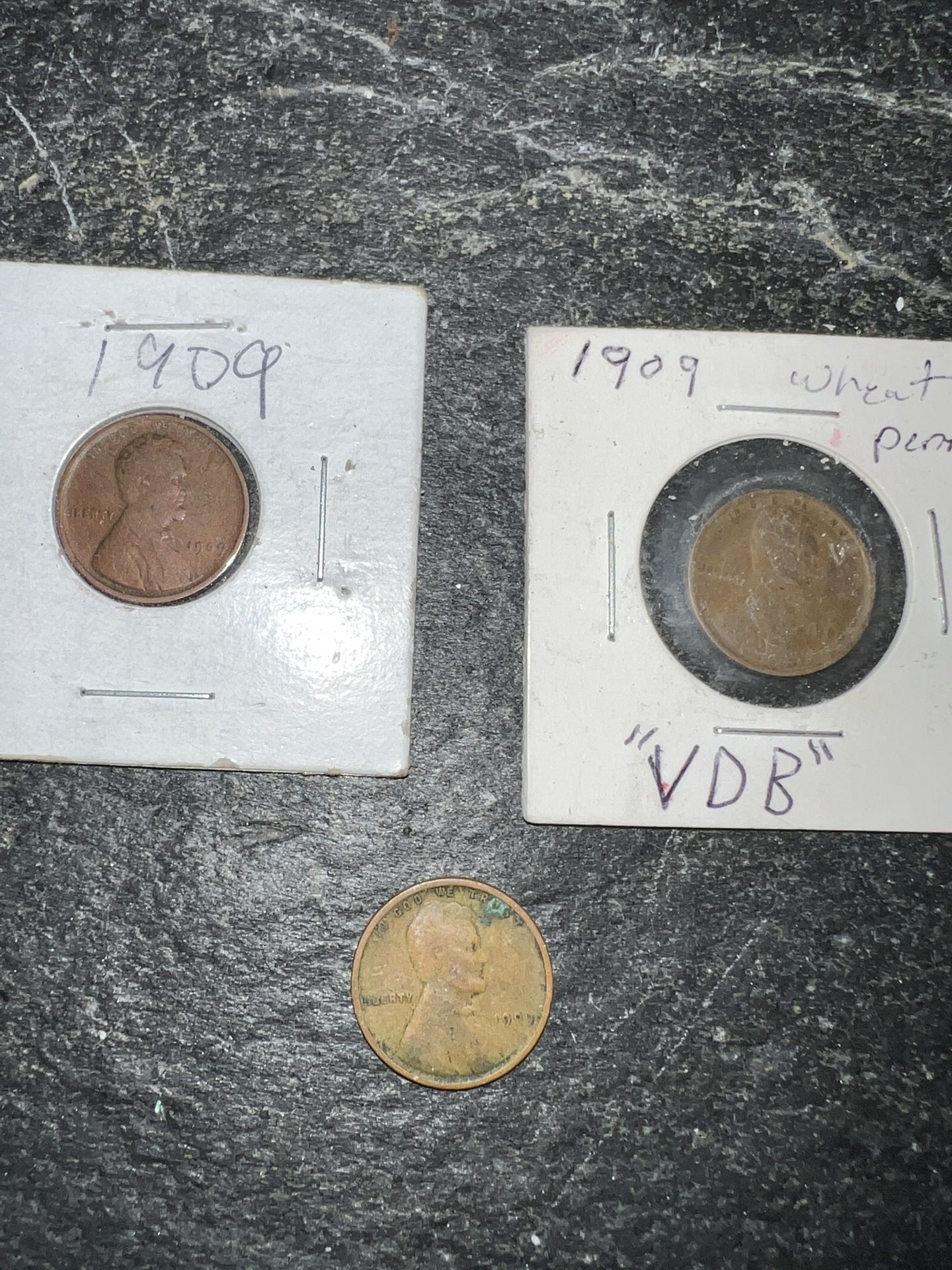 3 1909 Pennies