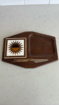 Vintage walnut cheeseboard