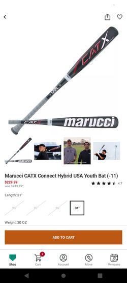 31 inch USA marucci 2 piece alloy Bat