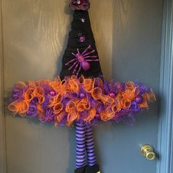Halloween Witch Wreath