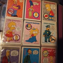 Simpsons Skybox Series 1 And 2 Complete 