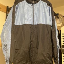 Vintage Cheetah Black&Blue Windbreaker XL
