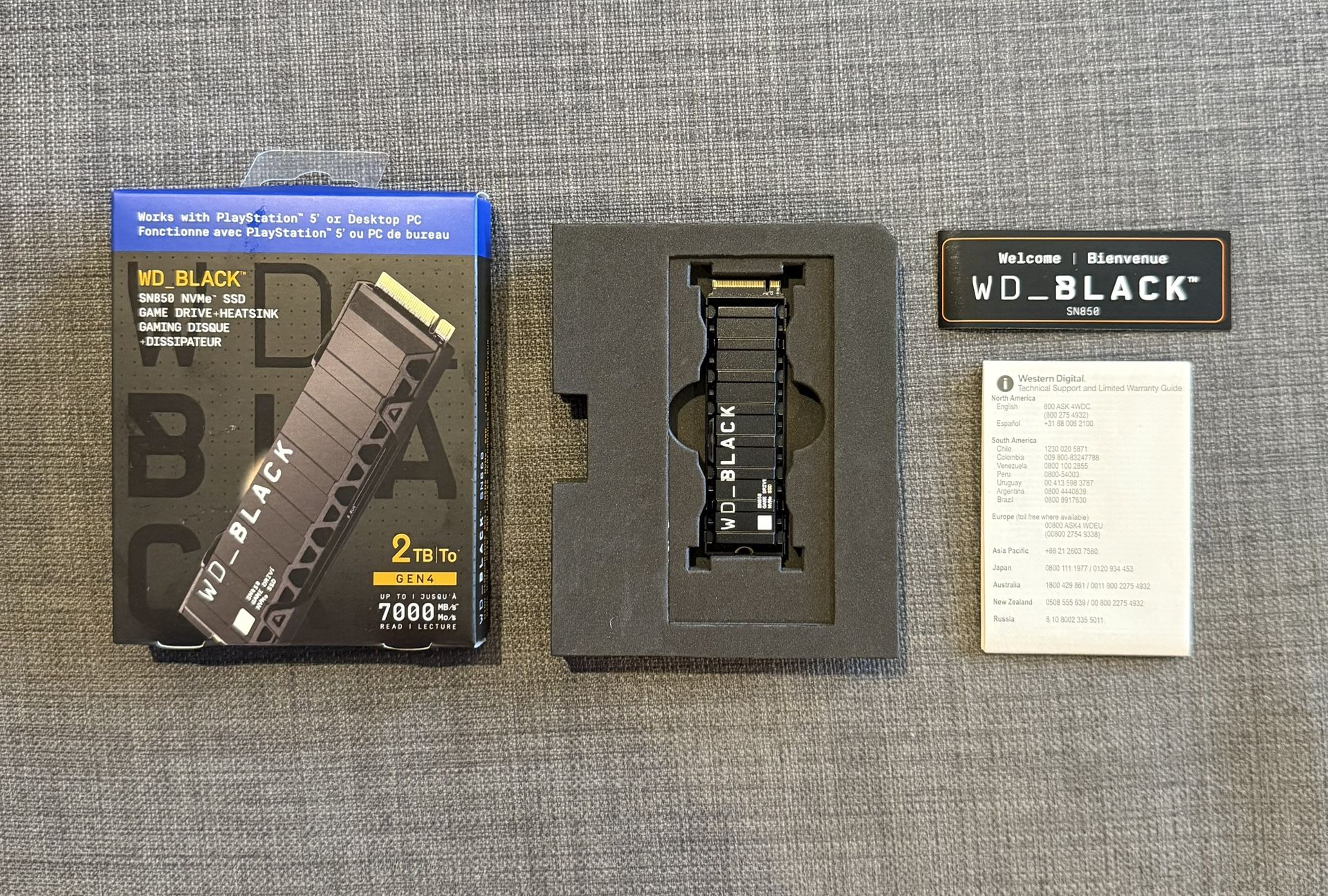 WD Black SN850 NVMe 2tb Internal SSD