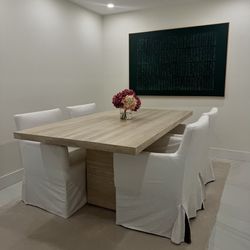 Pottery Barn Slip Cover Dining Chairs