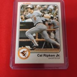 Vintage Old Cal Ripken Jr. Baseball Card 1983 Fleer #70 - Perfect Condition 
