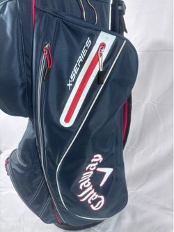 Callaway X Series 14-Way Cart Bag – Navy/Red – Excellent Condition
