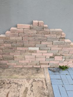 2"x4" pavers some half pieces.