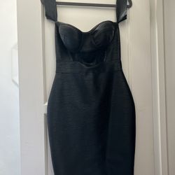 Bandage Bodycon Dress Black Size Small