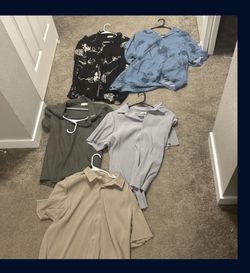 YounLA Men’s Clothing Dress Casual Button Up Shirts Size Large 