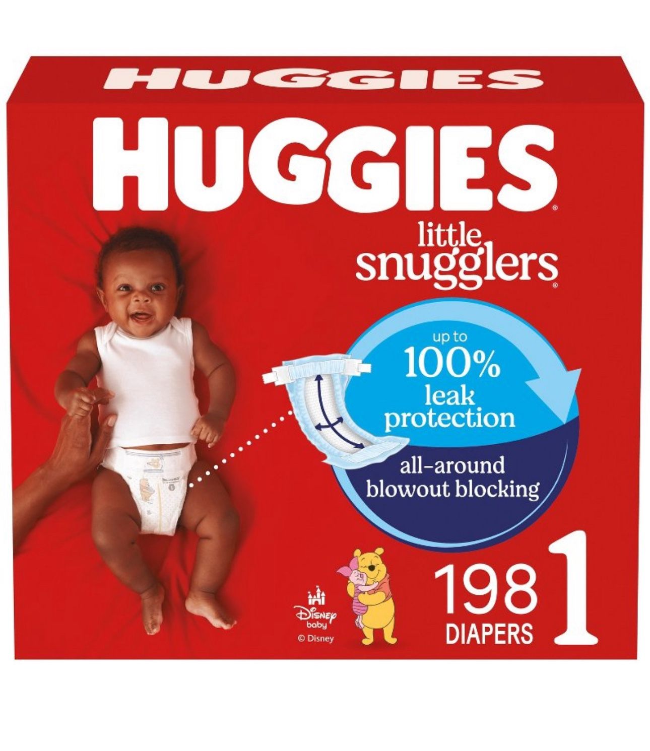 Huggies Little Snugglers Size 1 - 192 Diapers