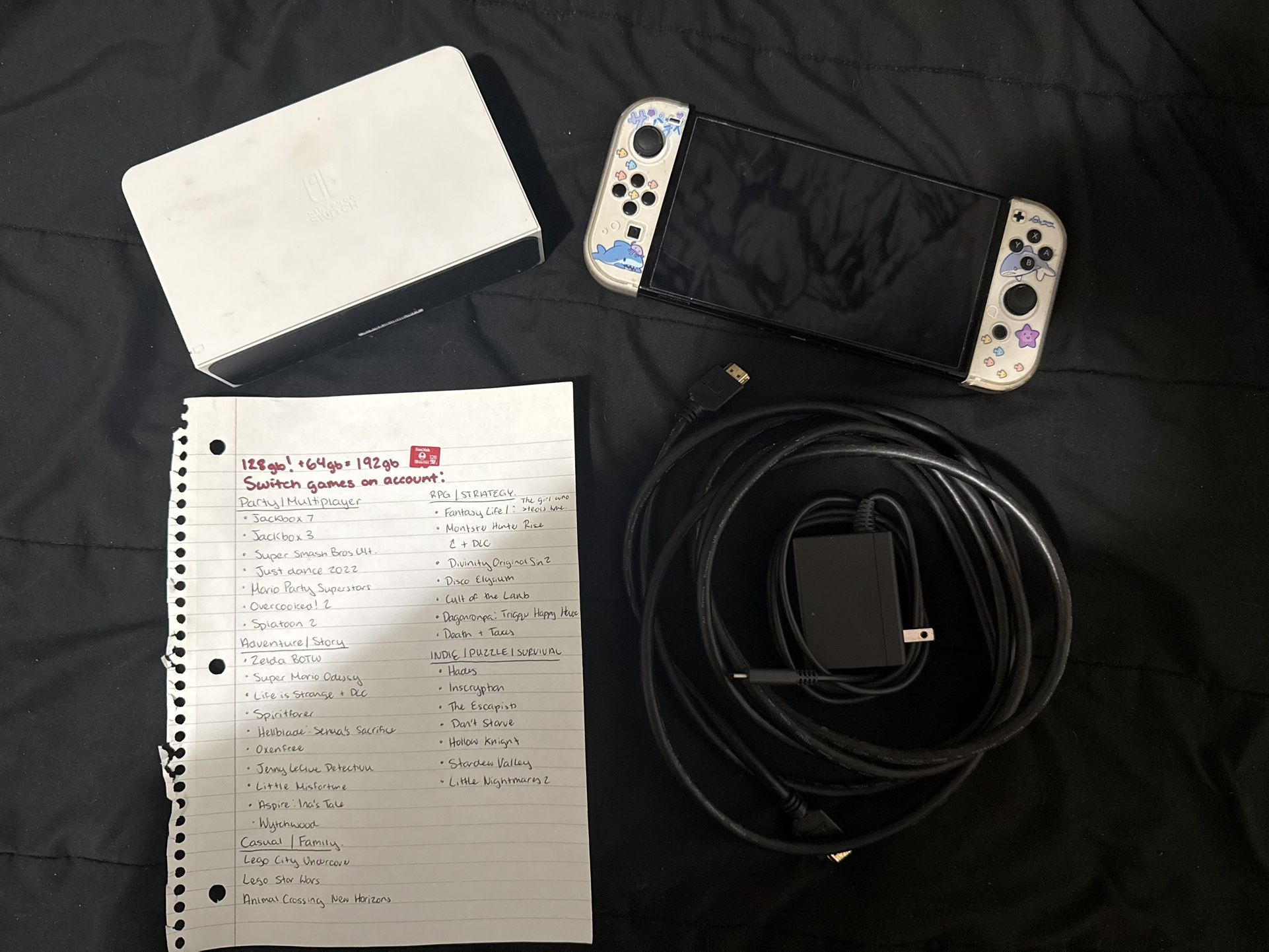 Switch OLED w/ Account (40+ Games)