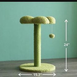 PetnPurr Cat Flower Scratching Post, Perch and Activity Tree with Teaser Ball...