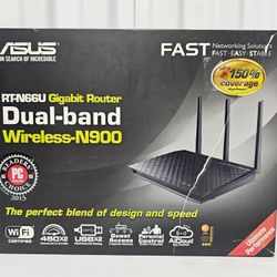 ASUS RT-AC66U Dual-Band Wireless-N900 Gigabit Router 