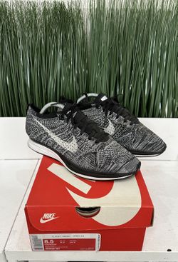 Nike Flyknit Racer Oreo 2.0 Black White Men's 9