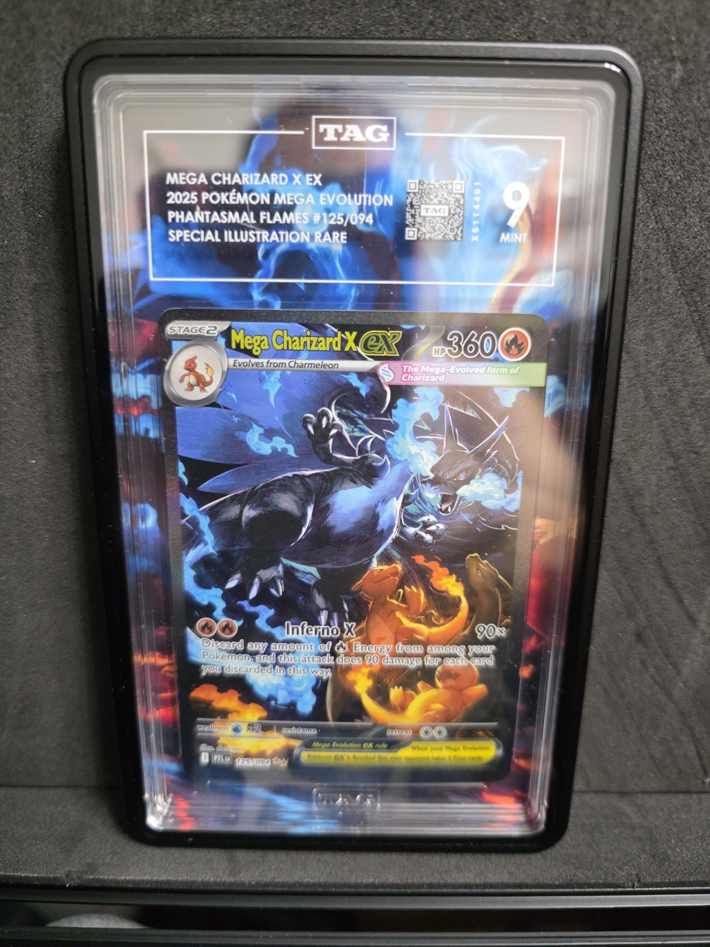 Pokemon Phantasmal Flame Charizard X ex 125/094 TAG 9