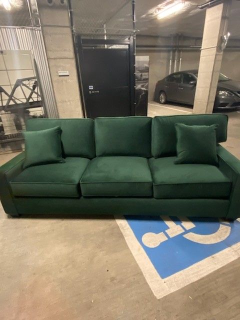 DreamSofa Chicago Royale Evergreen Sofa
