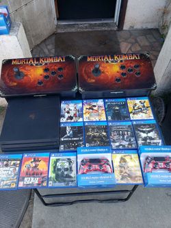 $200! 2020 New PS4 Playstation 4 Pro 1TB. $275! Per edition Mortal Kombat Arcade. $20! To $30! Per Game. $40! Extra control. All for $900! Firm or Tra