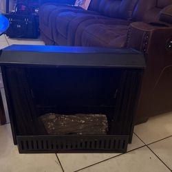 Fire Place Insert With Artificial Log