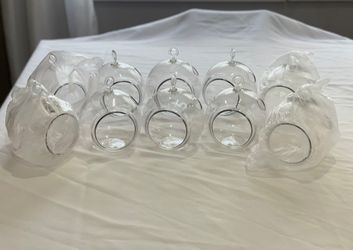 10 Plastic Hanging Globes