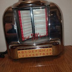 RARE Vintage 1950s Style Lighted Jukebox Radio Telephone #1×schn-65098-TE-E  $65 Perfect Working Condition