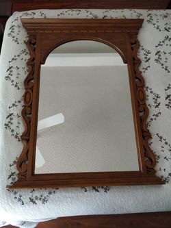 Vintage Wooden Mirror