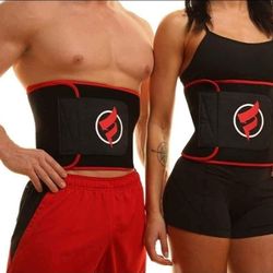 NEW! Exercise Fitness Waist Trainer Stomach Wrap,  Size Large 9"x42"
