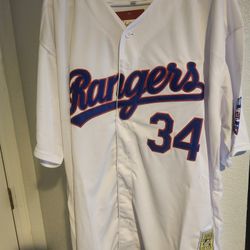Nolan Ryan Texas Rangers Classic Baseball Jersey XXL 