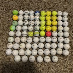 86 Used Taylor Made and Vice Golf Balls 