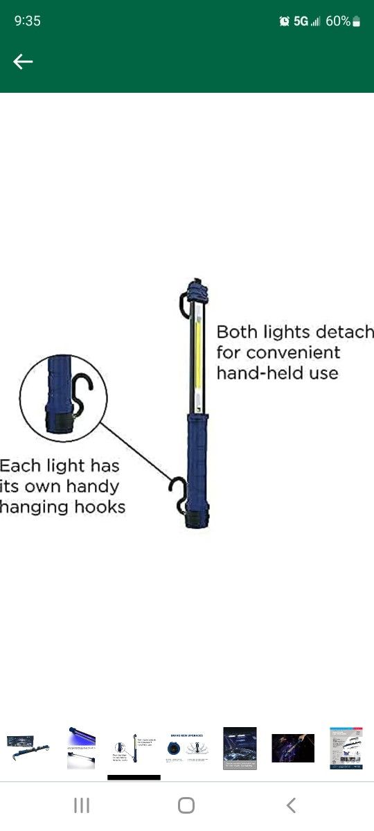 New Rechargeable Underhood Work Light. Snap On Mac Matco Craftsman for