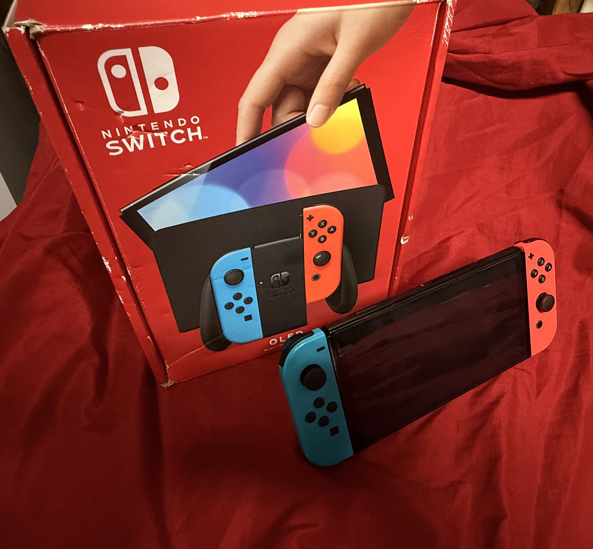 Nintendo Switch OLED (B&R+512GBs)