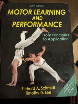 Motor Learning And Performance 