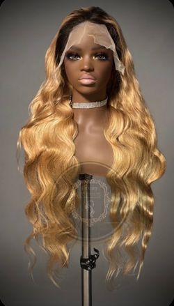 WIG HUMAN HAIR BLENDED 40”