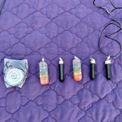 Orgonite / Obsidian Pendants 