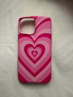 Pink Heart Pattern iPhone Phone Case